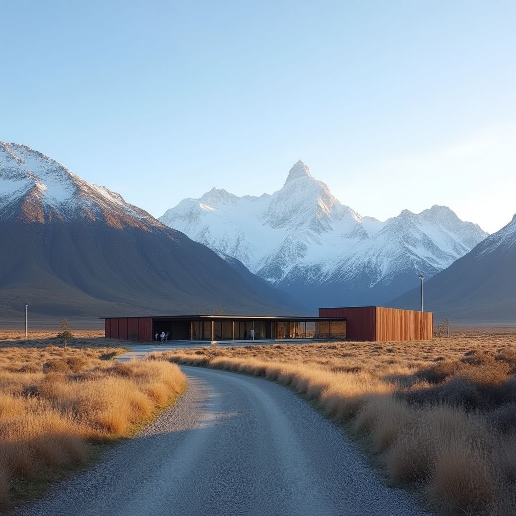 Estación YPF en ruta patagónica